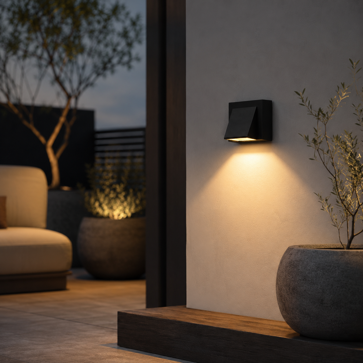 Buitenwandlamp LED IP65 Waterdicht 5W Moderne Wandverlichting voor Tuin Balkon Voordeur Sfeerverlichting Buiten | Sansoti
