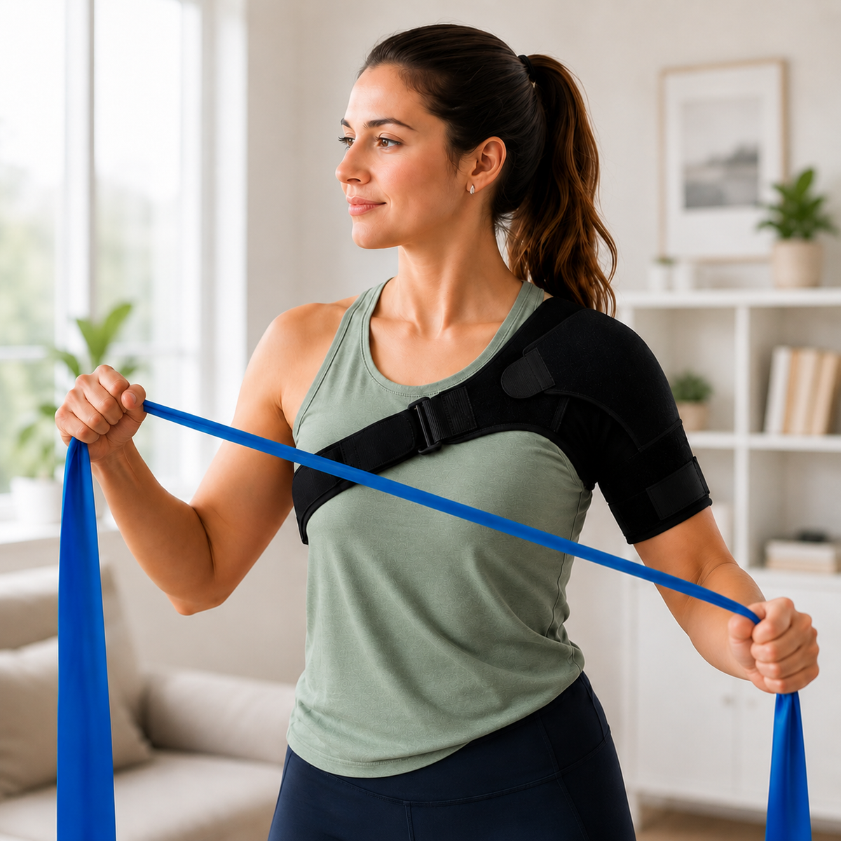 Adjustable Shoulder Brace for Optimal Stability Support for Pain Injuries Recovery and Prevention | Sansoti