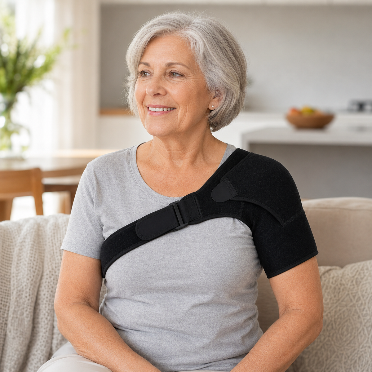 Adjustable Shoulder Brace for Optimal Stability Support for Pain Injuries Recovery and Prevention | Sansoti