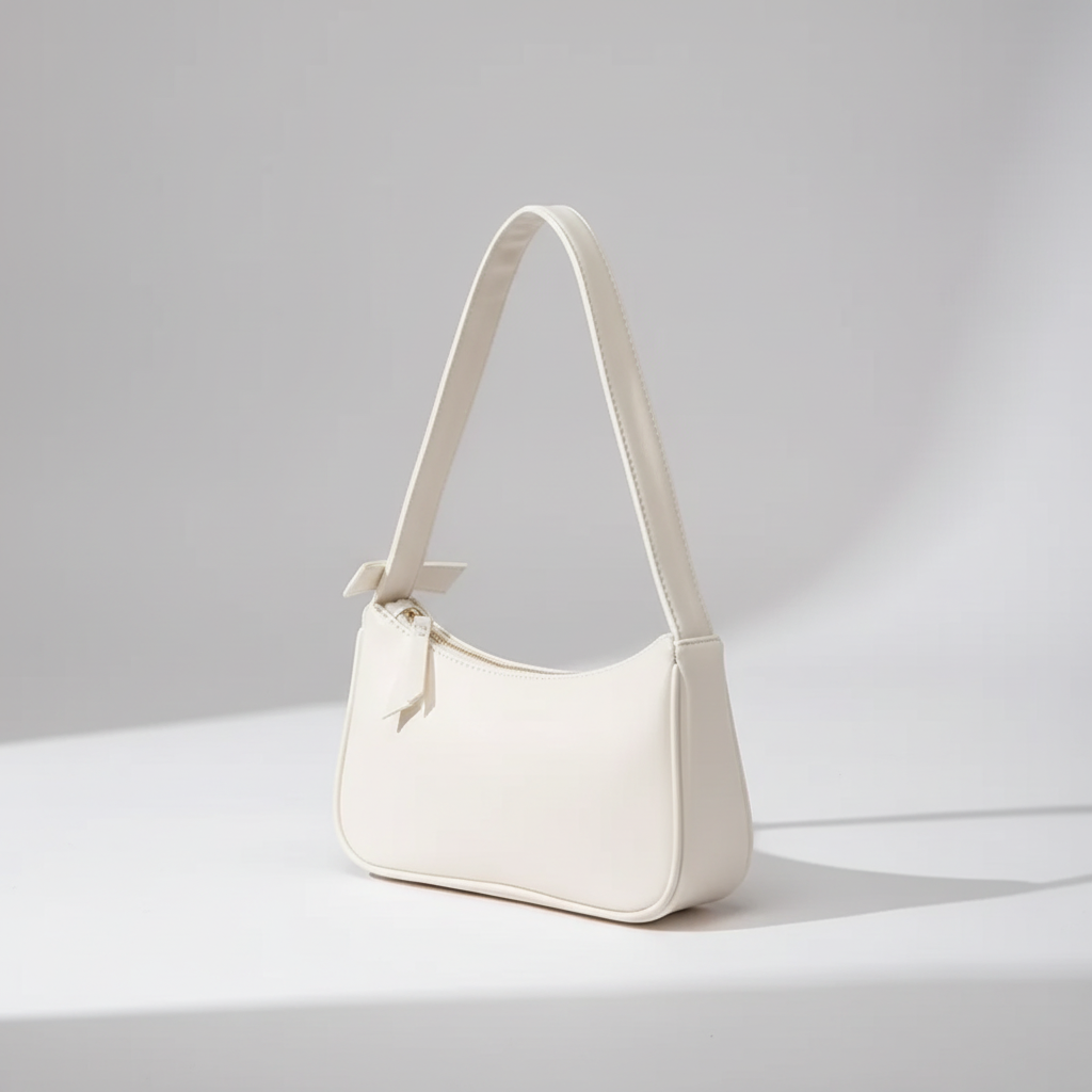 Compacte Schoudertas Baguette Vorm PU Leer Dames Crossbody Handtas Stijlvol Dagelijks Gebruik Elegant | Sansoti