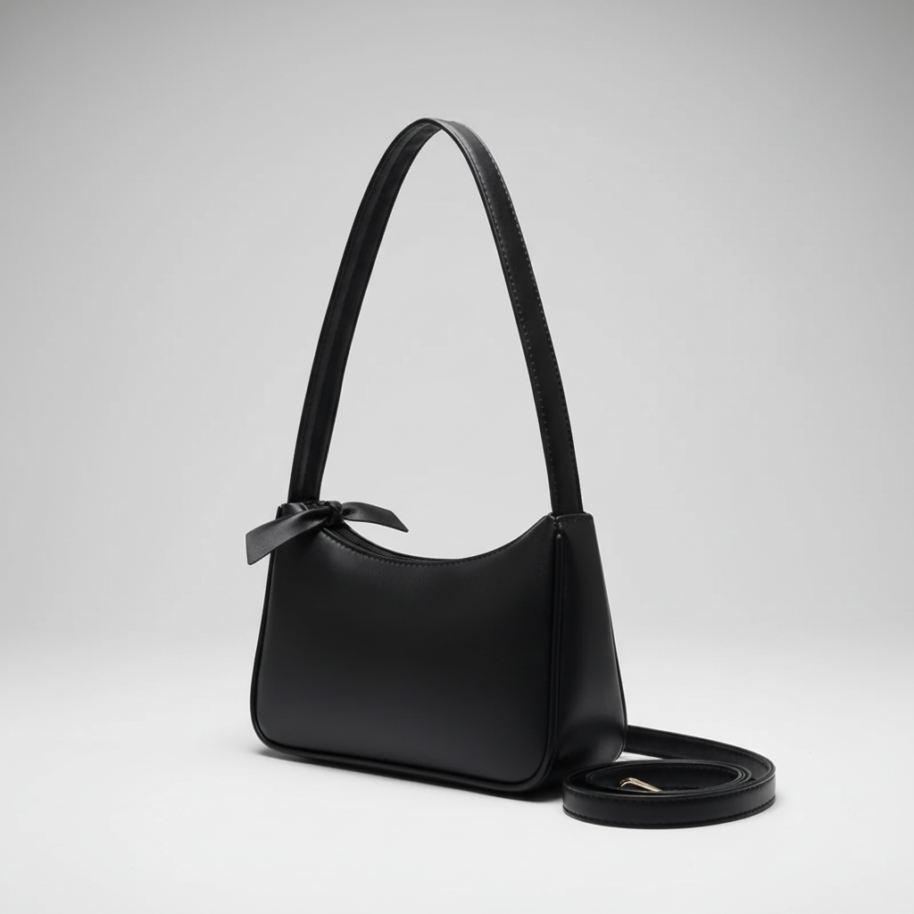 Compacte Schoudertas Baguette Vorm PU Leer Dames Crossbody Handtas Stijlvol Dagelijks Gebruik Elegant | Sansoti