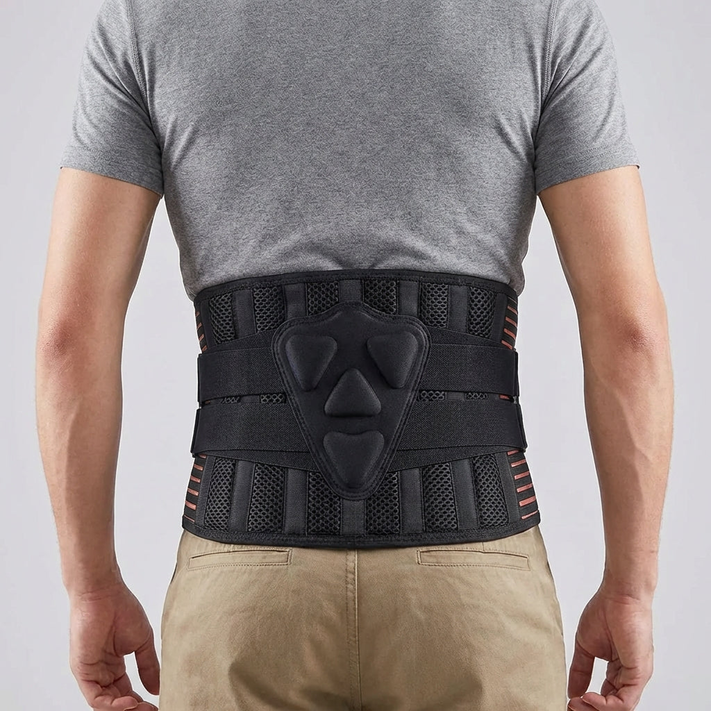 Adjustable Lumbar Support Belt, Breathable Back Brace, Posture Correction for Lifting Work and Daily Use | Sansoti