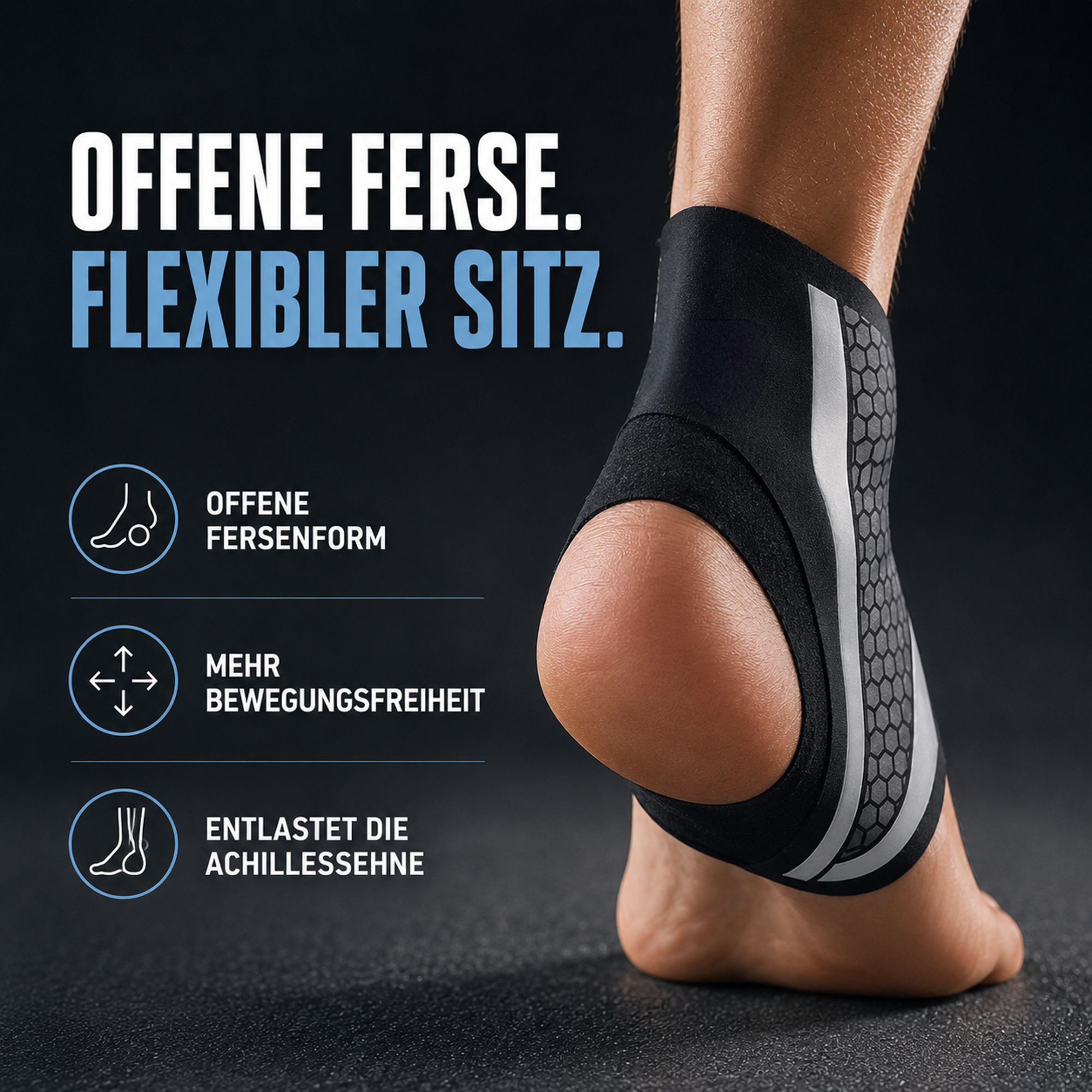 Verstelbare Enkelbrace voor Sport en Herstel – Flexibele Ondersteuning met Compressie | Sansoti
