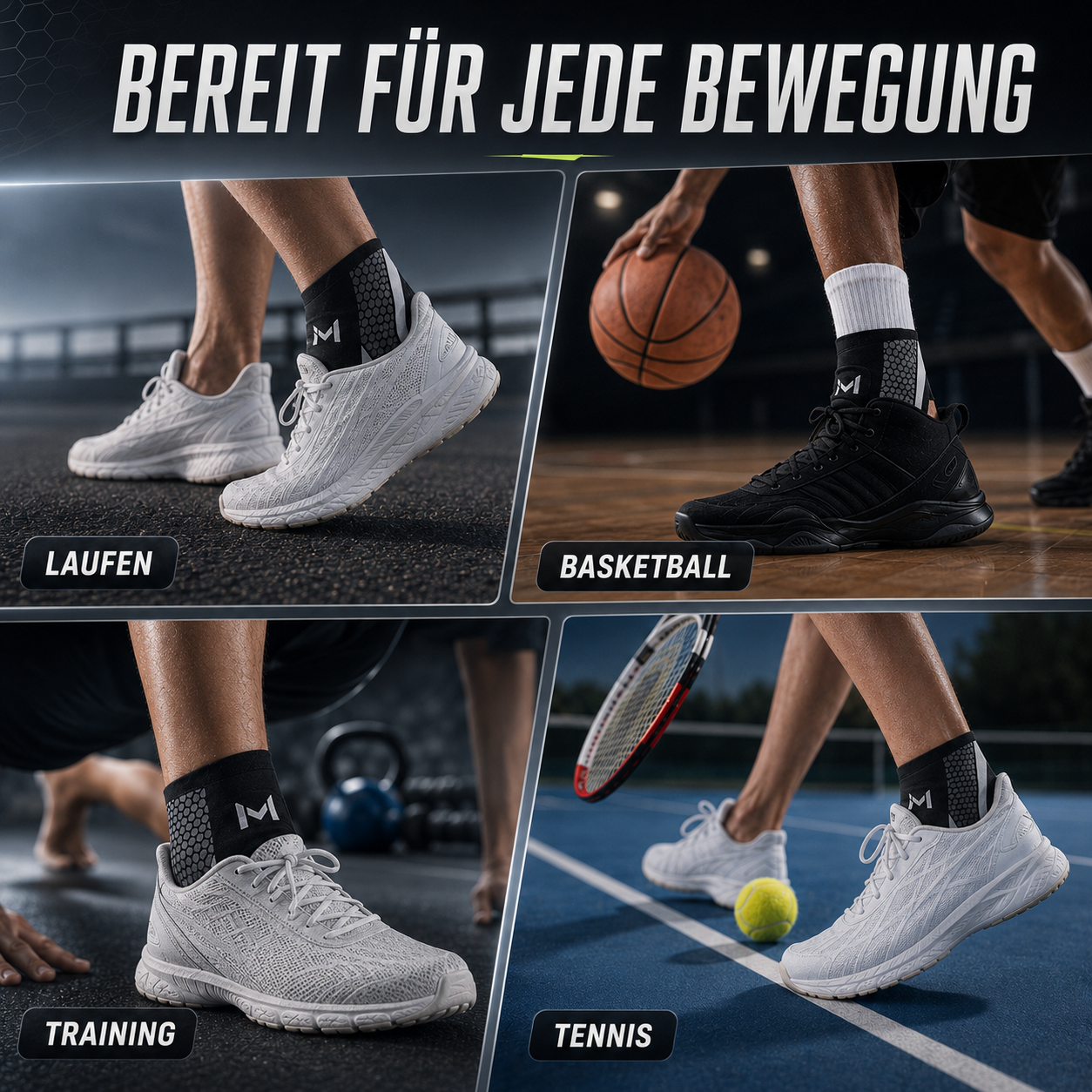 Verstelbare Enkelbrace voor Sport en Herstel – Flexibele Ondersteuning met Compressie | Sansoti