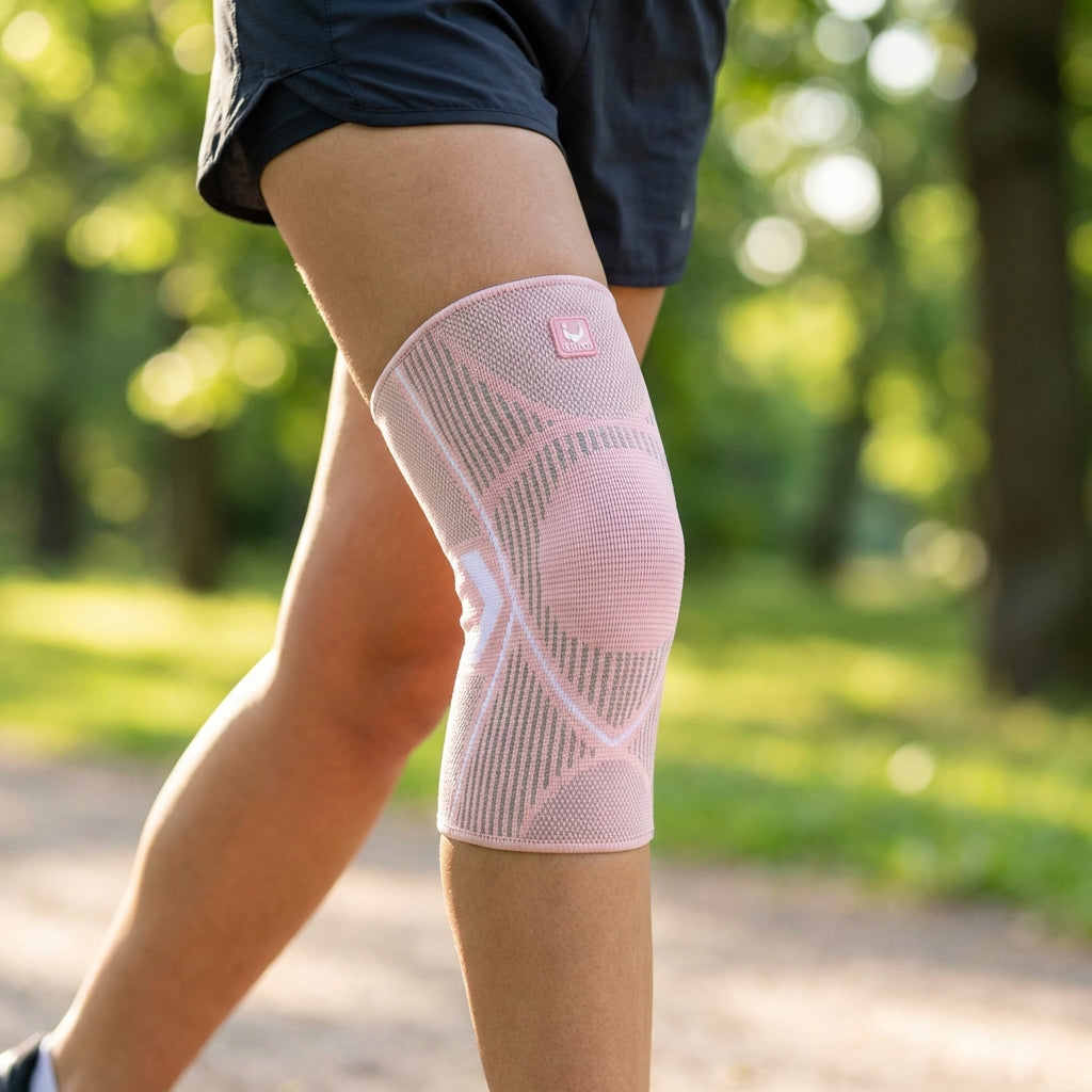 Kompressions-Kniebandage für Sport und Alltag, elastische Unterstützung, Stabilität, Schwellungs- und Verletzungsprävention | Sansoti