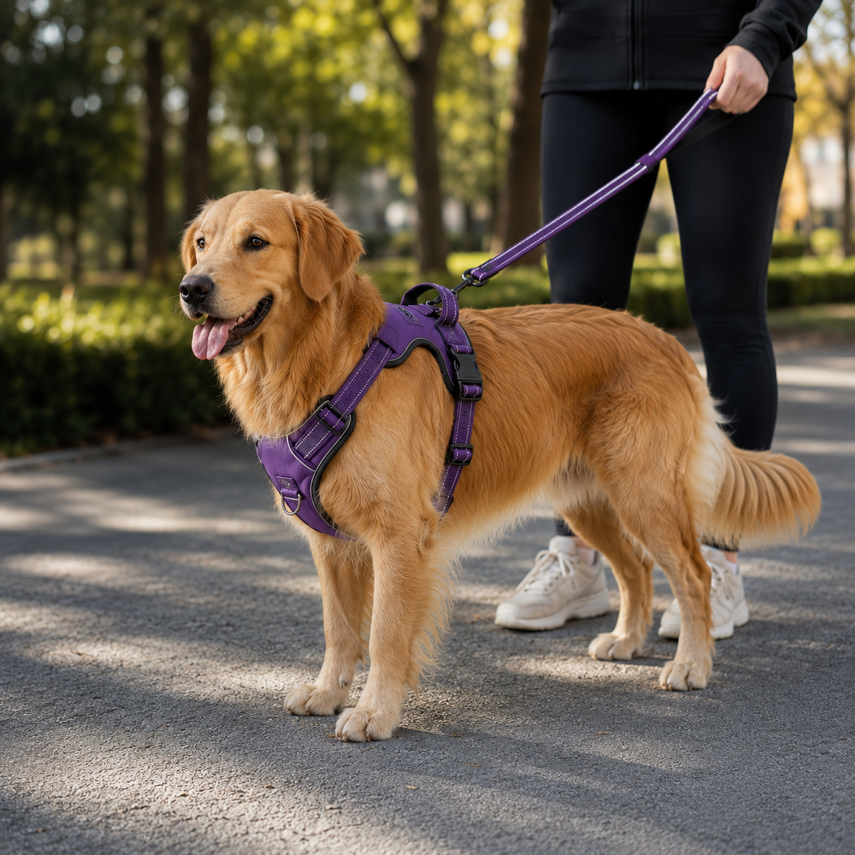 Adjustable No-Pull Dog Harness Chest Harness Reflective Comfortable Safe Walking Dog XS to XL | Sansoti