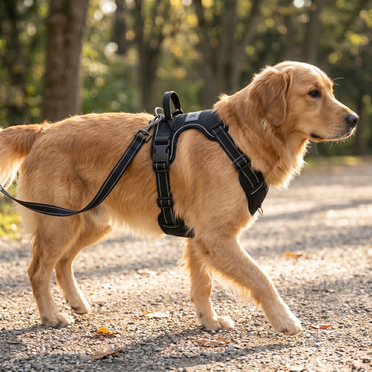 Adjustable No-Pull Dog Harness Chest Harness Reflective Comfortable Safe Walking Dog XS to XL | Sansoti