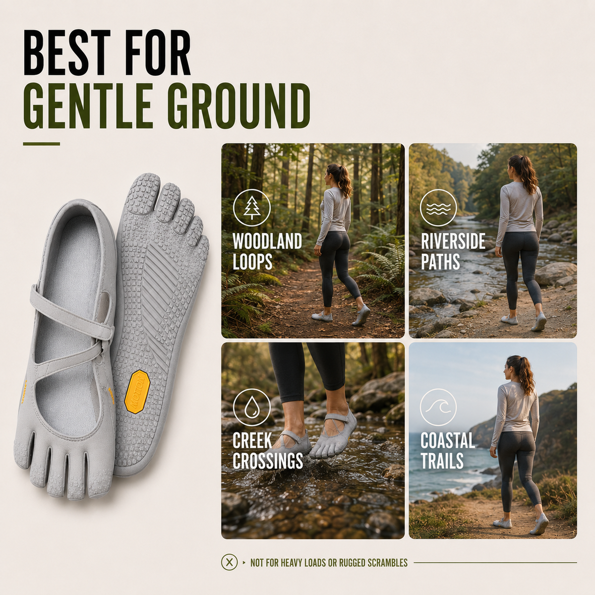 Vijfteenschoen Dames Trailloopschoen Barefoot Zwart Grijs Roze Flexibel Natuurlijk Wandelpad Outdoor Sportschoen | Sansoti