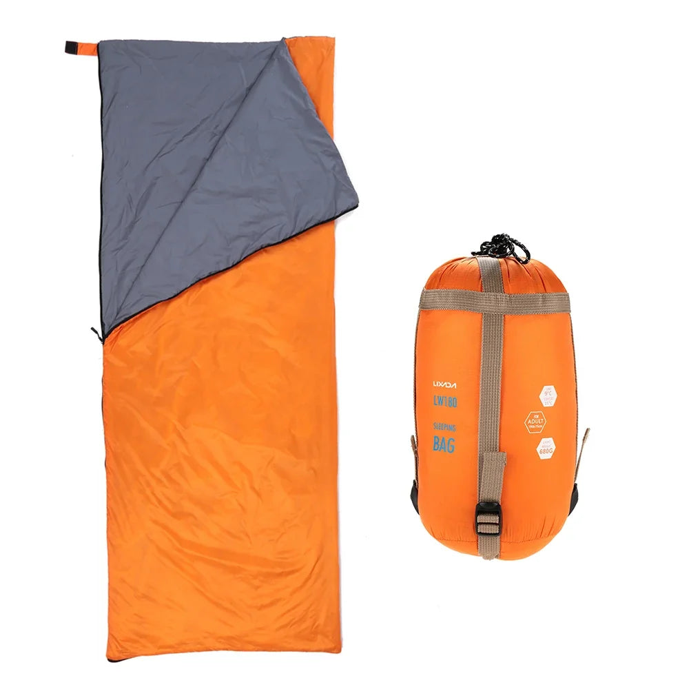 Envelope Ultralight 190x75cm Three-Season Sleeping Bag, Camping, Trekking, Outdoor, Compact Carry Bag, Hiking | Sansoti