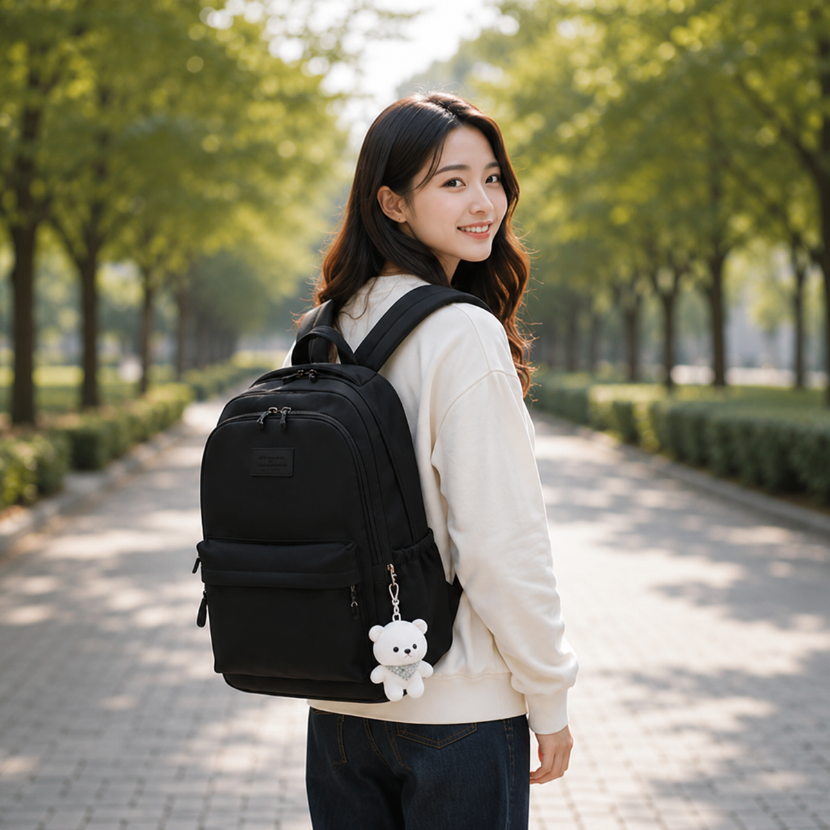 Dagelijkse Rugzak met Laptopvak Nylon 20-35L Gepolsterde Schouderbanden Ergonomisch Comfortabel Reizen Studie | Sansoti