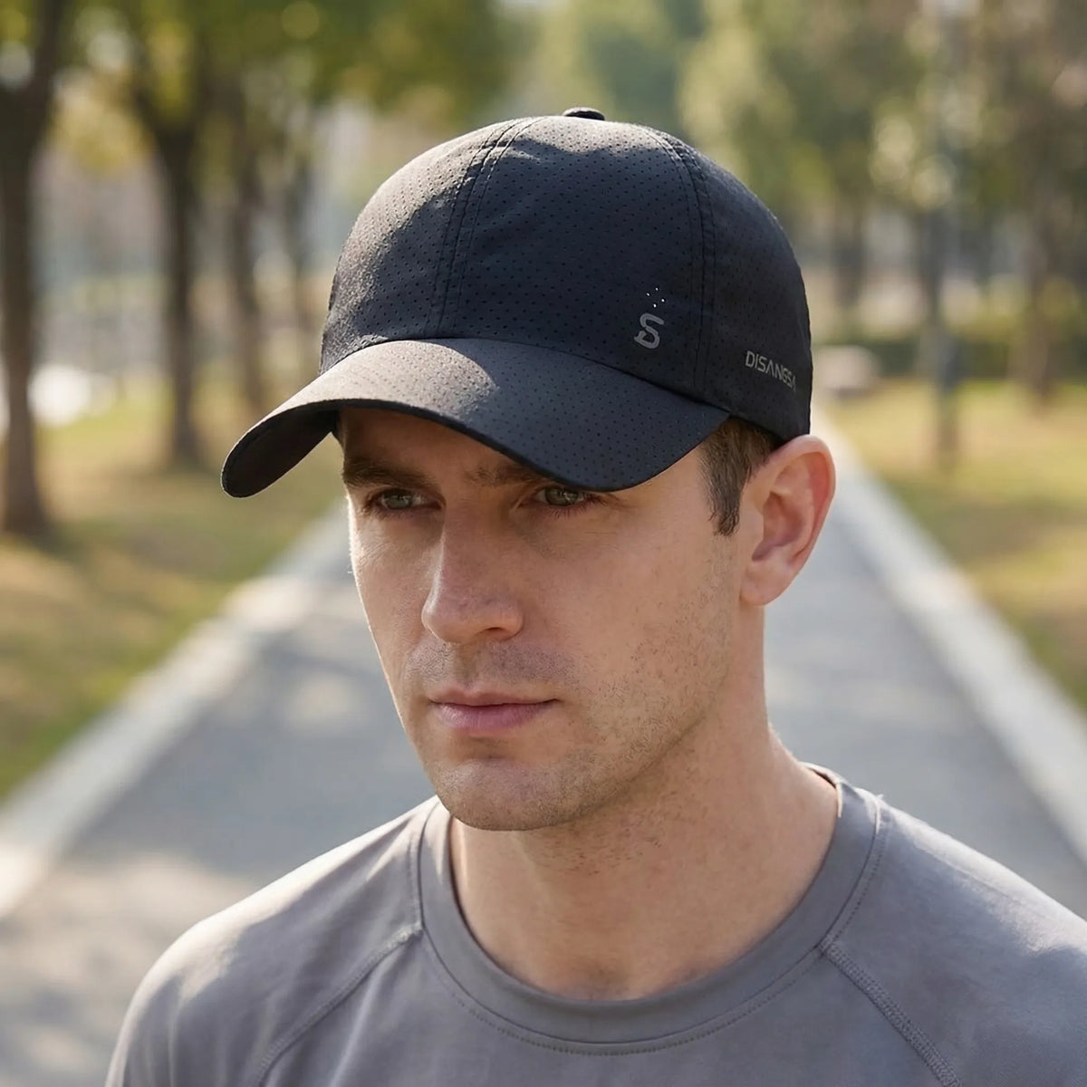 Perforated Summer Baseball Cap for Men and Women Breathable Sports Adjustable Quick-Drying Outdoor Unisex Sun Visor | Sansoti