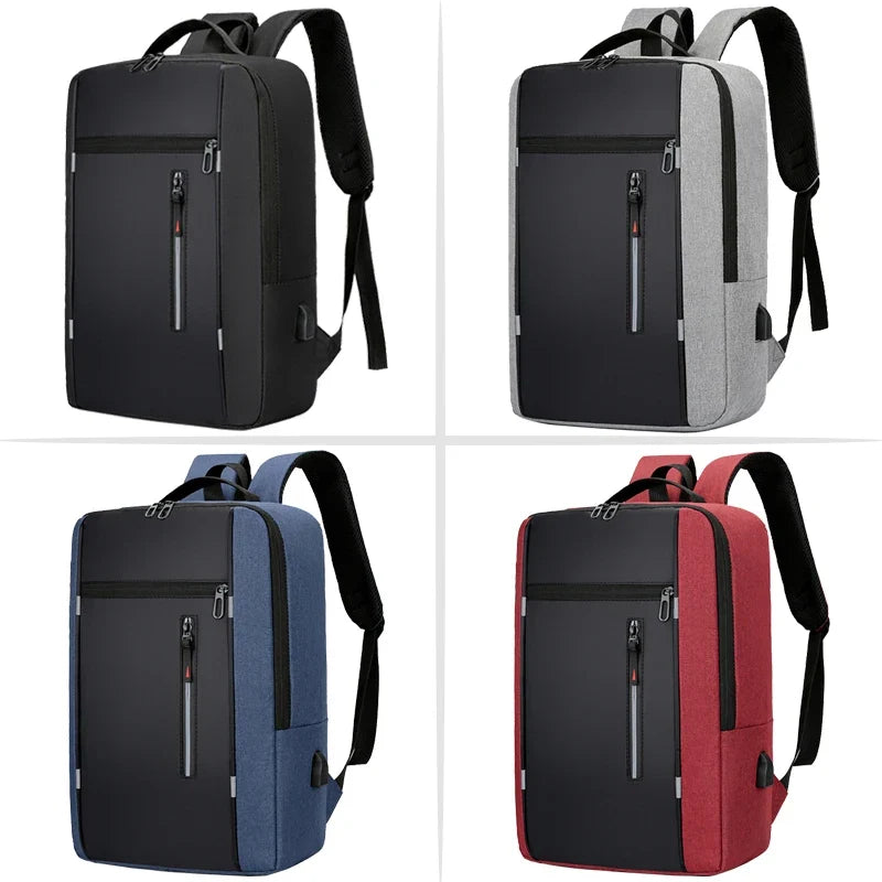 Waterdichte Rugzak met USB-Poort 15.6 Inch Laptopvak Ergonomische Schouderbanden voor Dagelijks Gebruik Reizen | Sansoti