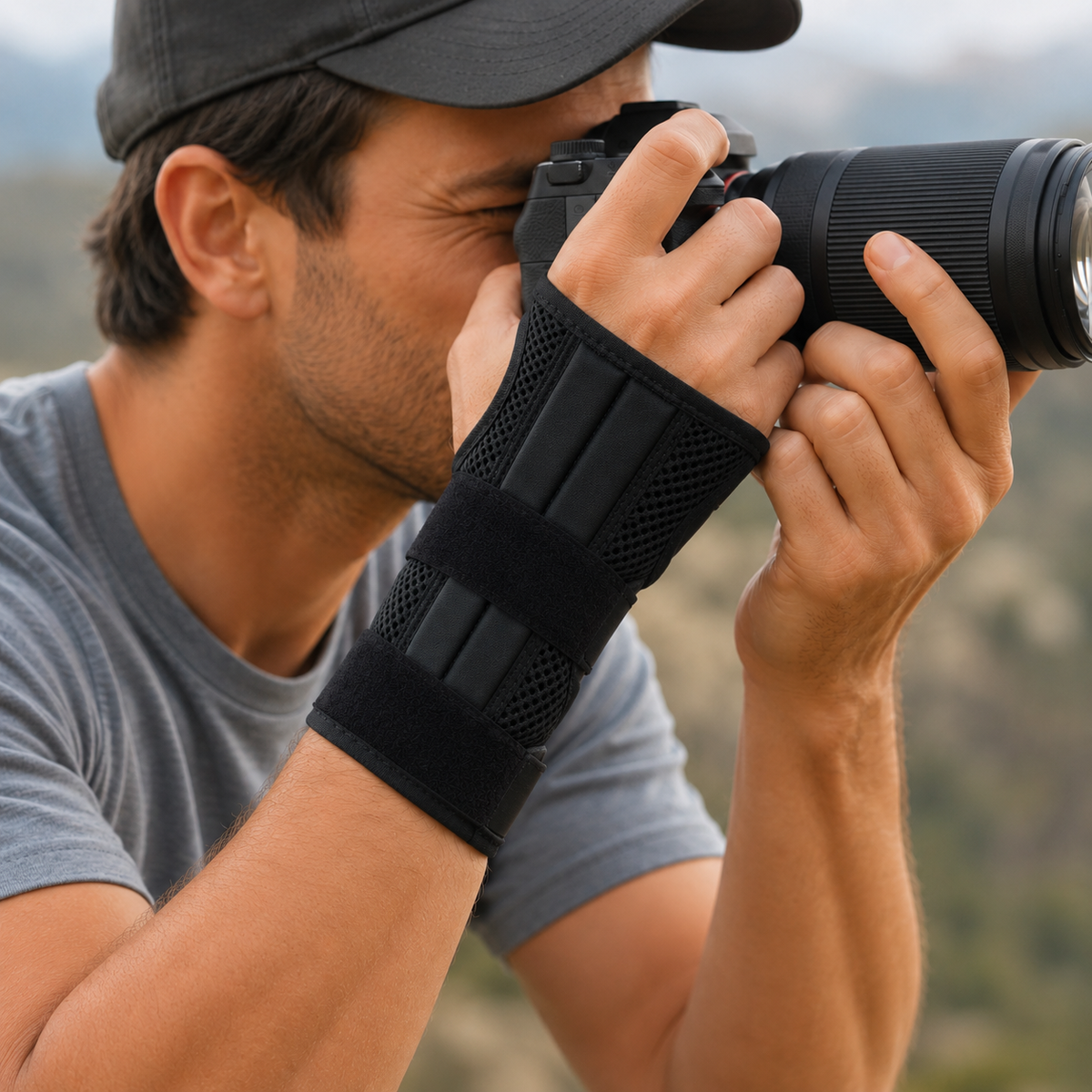 Adjustable Wrist Brace with Removable Splints for Left and Right Hands Pain Relief and Support | Sansoti