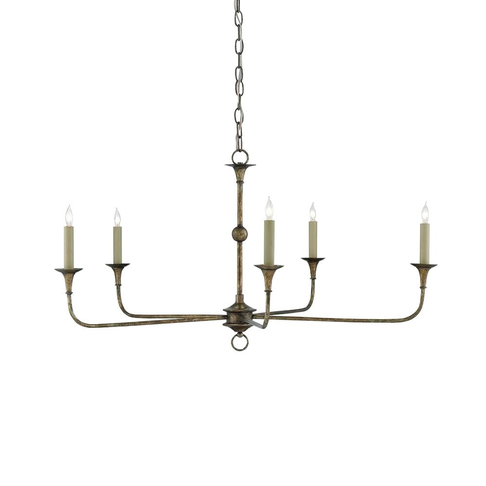 Lampe Bougie Lustre Laiton Métal Or Noir Blanc Nickel Salon Salle à Manger 5 6 Bras Suspension Vintage Lustre Bougies | Restfield