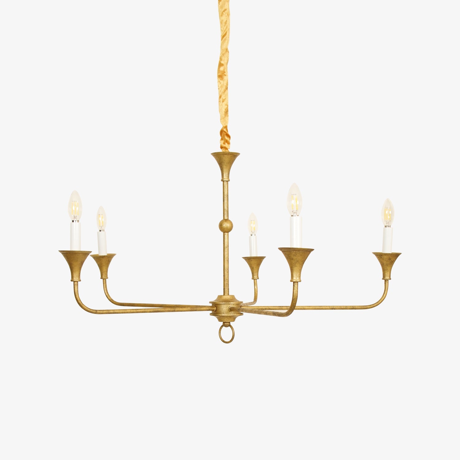 Lampe Bougie Lustre Laiton Métal Or Noir Blanc Nickel Salon Salle à Manger 5 6 Bras Suspension Vintage Lustre Bougies | Restfield