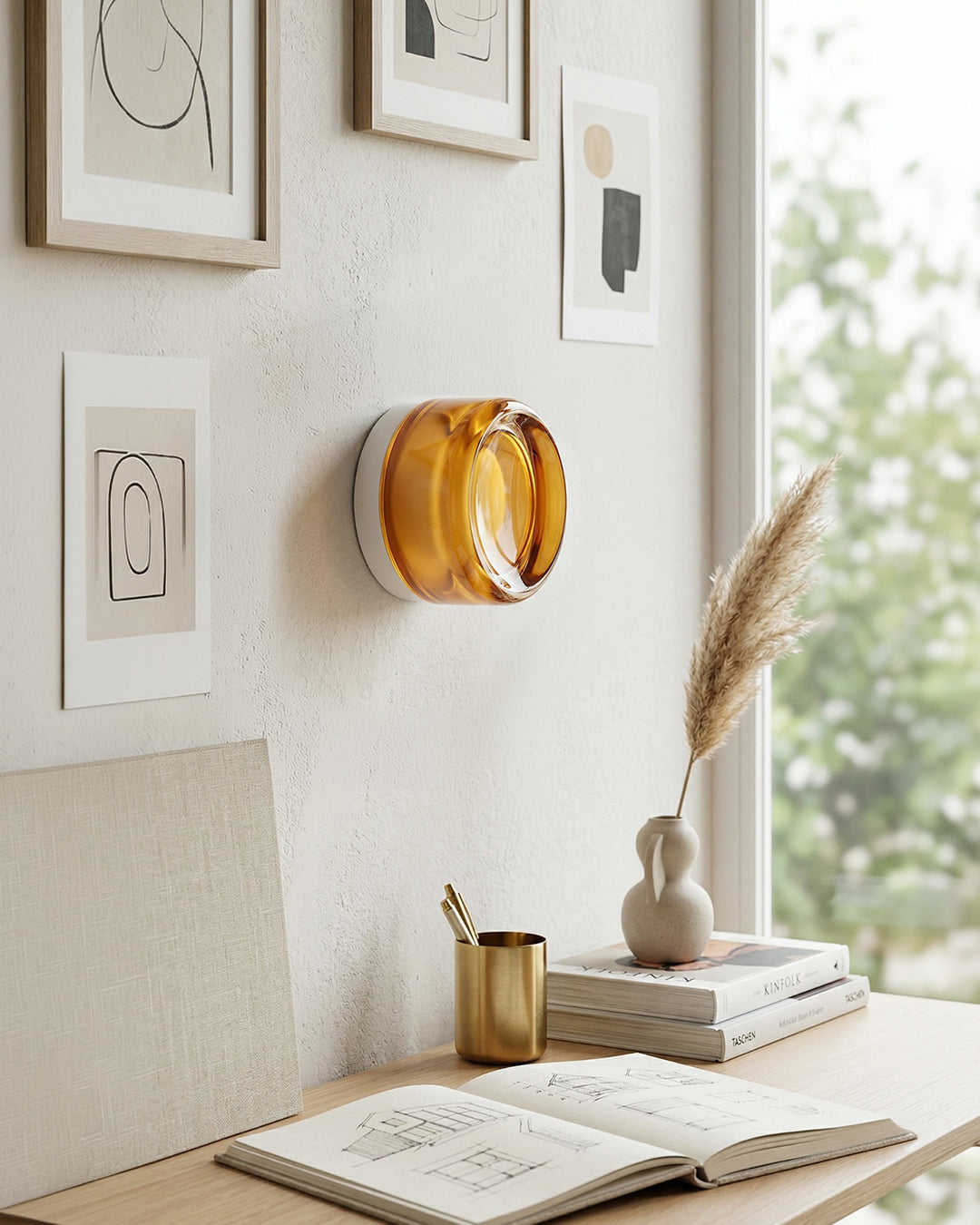 Minimalistische LED-Wandlamp Rond Aluminium Acryl Diffuus Licht Warm Wit Modern Design Compact Slaapkamer Gang Accentverlichting | Sansoti