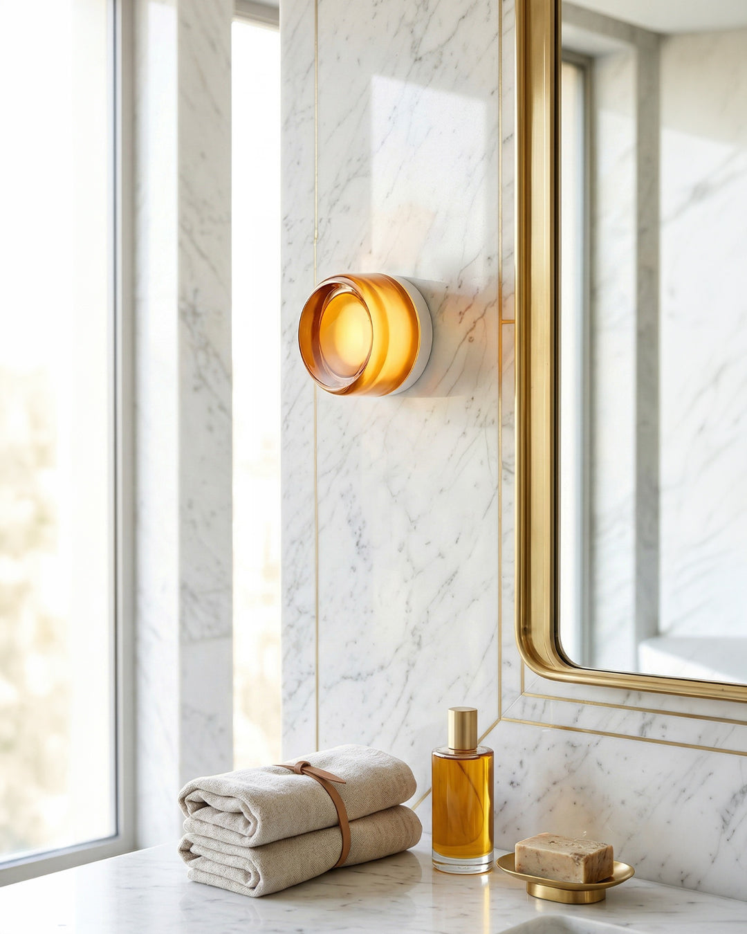 Minimalistische LED-Wandlamp Rond Aluminium Acryl Diffuus Licht Warm Wit Modern Design Compact Slaapkamer Gang Accentverlichting | Sansoti
