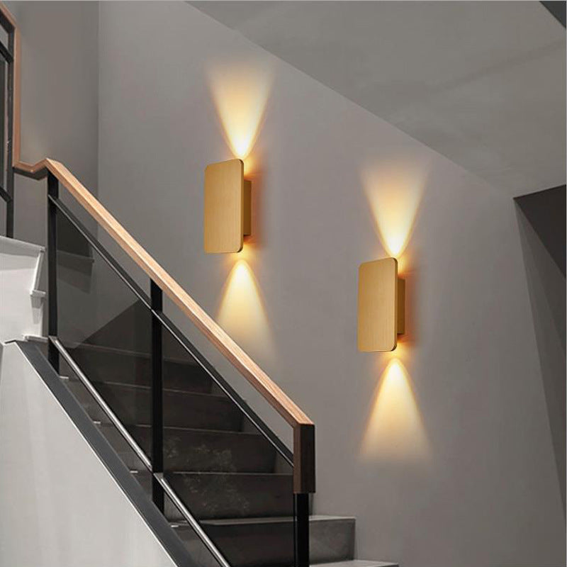 Moderne rechthoekige LED wandlamp voor binnen – strakke binnenwandverlichting in diverse kleuren | Sansoti