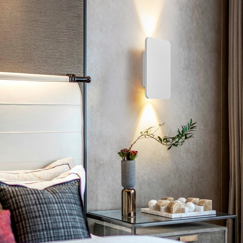 Moderne rechthoekige LED wandlamp voor binnen – strakke binnenwandverlichting in diverse kleuren | Sansoti