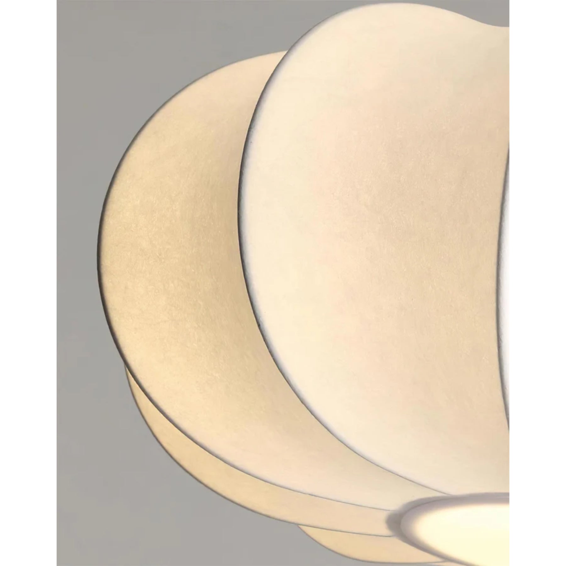 Hanglamp Stof Walnoothout Wit Eettafel Woonkamer Japandi Hanglamp Stoffen Lampionlamp Hal | Sansoti