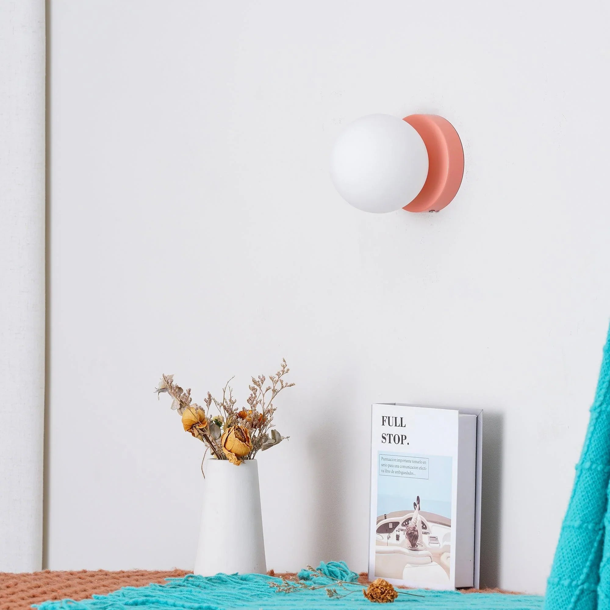 Wandlamp Glas Rond Nordisch Minimalistisch G9 LED Zwart Wit Groen Slaapkamer | Sansoti