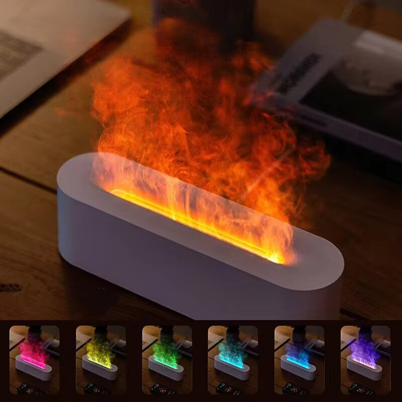 Diffuseur d’arômes avec éclairage d’ambiance USB 150 ml, 7 couleurs, fonction brumisation, veilleuse relaxante, humidificateur d’air | Sansoti