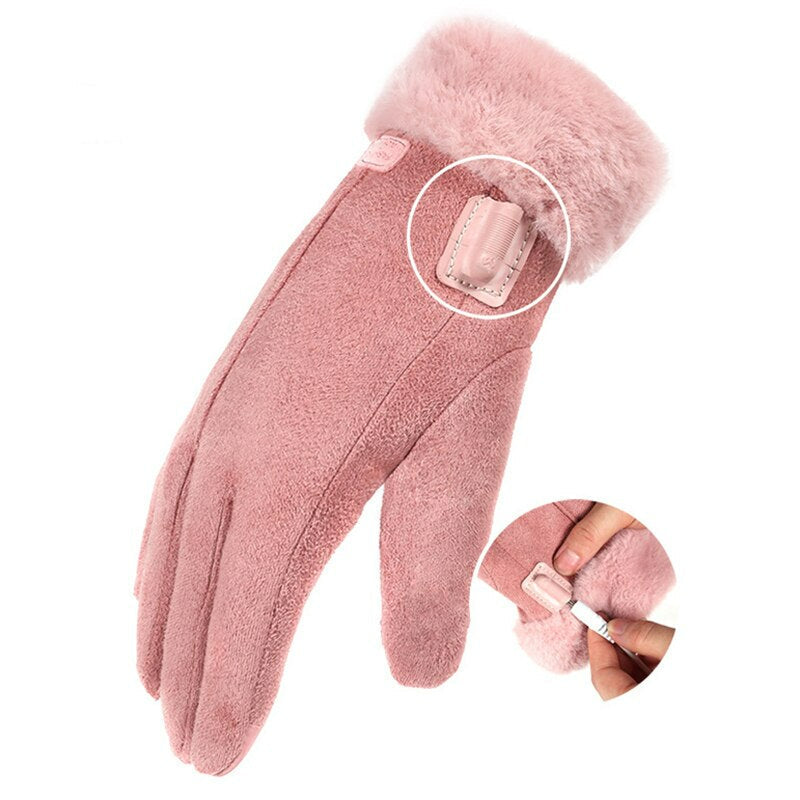 Verwarmde Handschoenen Dames Oplaadbaar Touchscreen 3 Warmtestanden Winter Outdoor Skiën Wandelen Fietsen | Sansoti