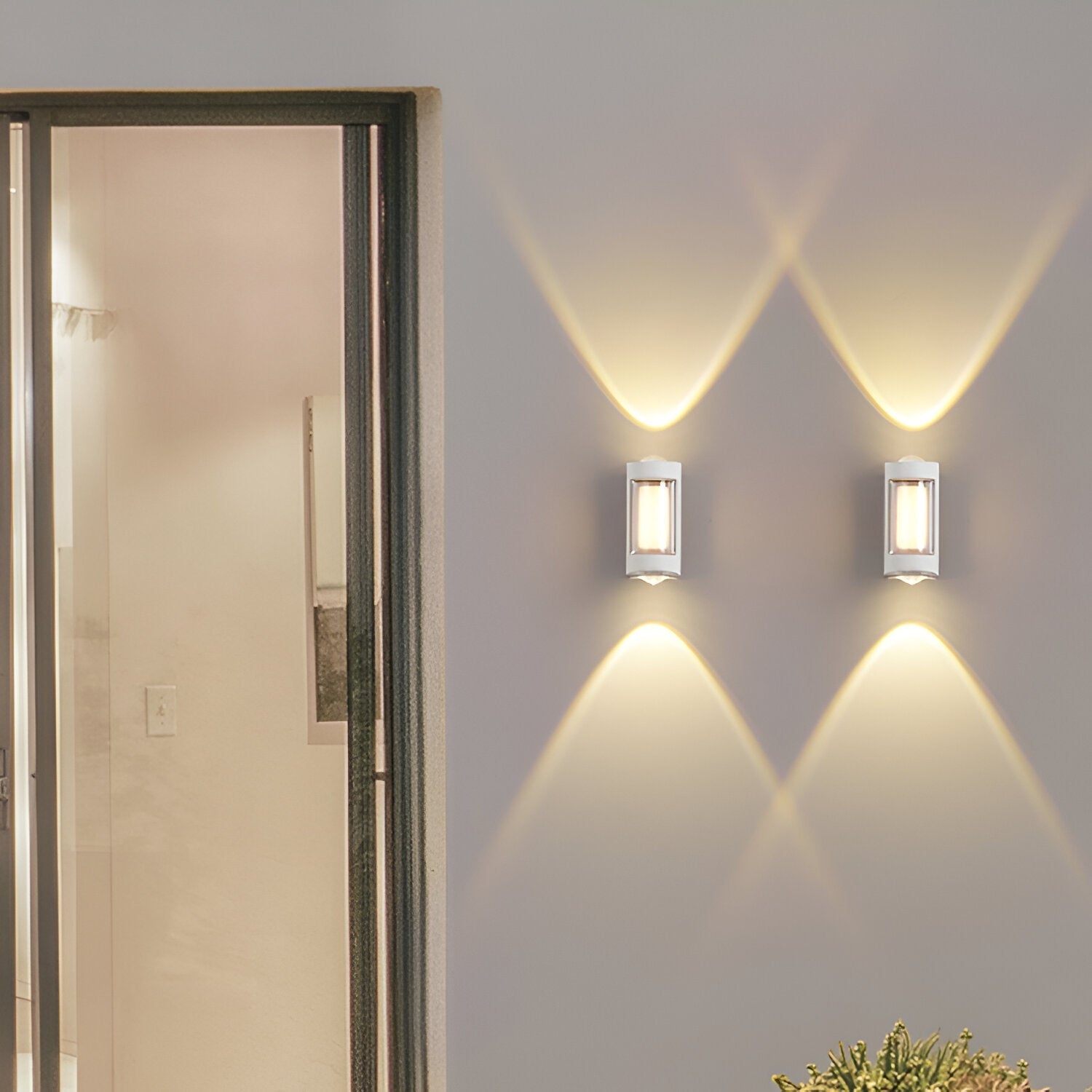 Außenleuchte Up Down LED IP65 Wasserdicht Schwarz Weiß Fassadenbeleuchtung 10W | Restfield