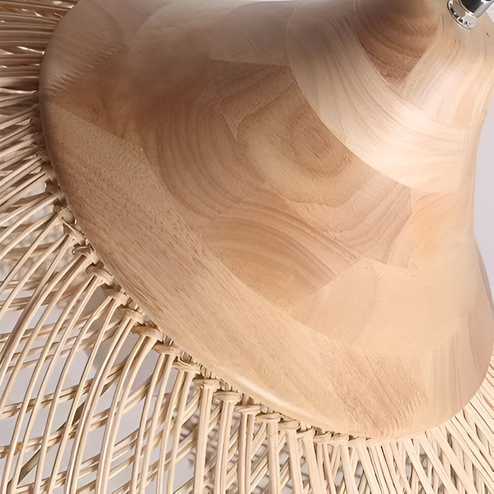 Hanglamp Rattan Bamboe Handgevlochten Bohemian Retro E27 Ø40 Ø60 Eetkamer | Sansoti