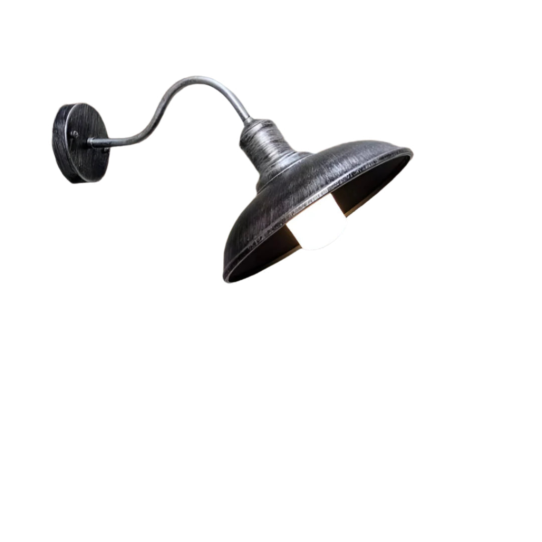 Buitenlamp Gooseneck Industrieel IP65 Waterdicht Brons LED Ø24 Ø29 Veranda | Sansoti