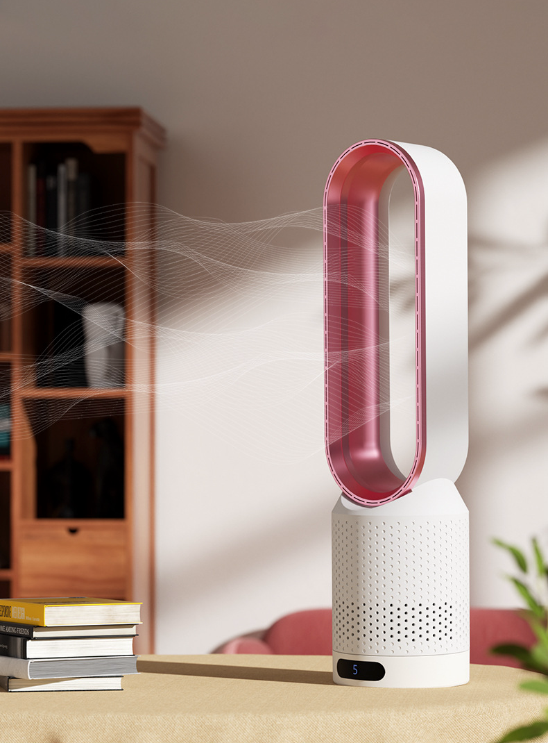 Blattloser Ventilator mit Luftkühlerfunktion und leiser Luftzirkulation für Schlafzimmer und Wohnzimmer | Restfield