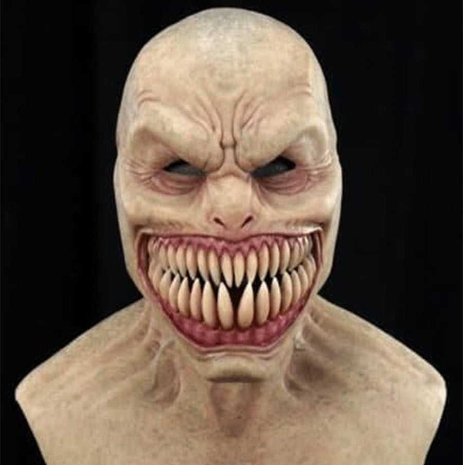 Realistic Latex Mask Older Man Woman Alien Halloween Cosplay Breathable Elastic Costume Party Costume | Sansoti