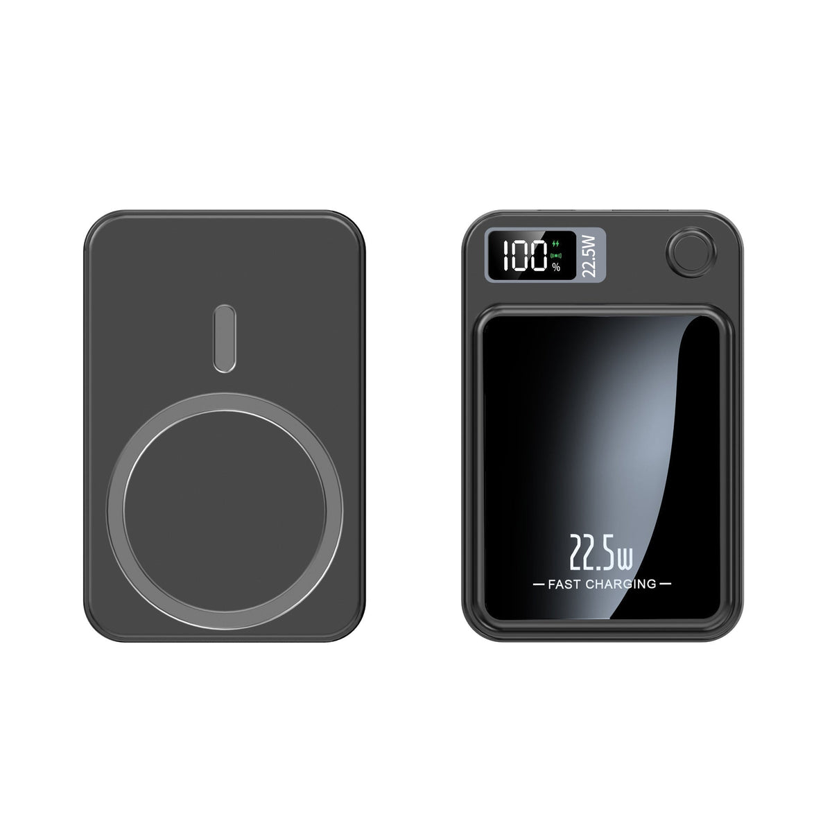 Wireless Power Bank 20000mAh with Qi Charger Smartphone Tablet Mobile Charger LED Display Fast Charging Compact | Sansoti