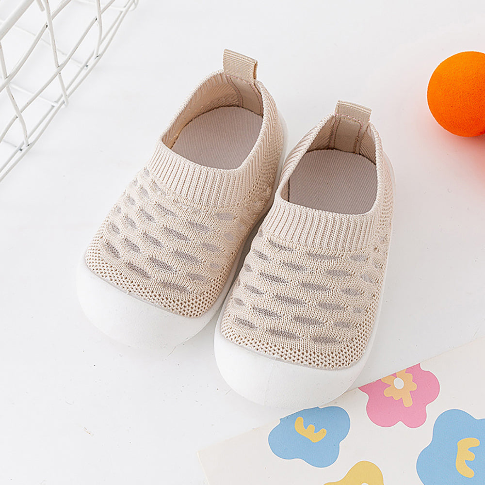 Baby Schoensokken met Anti-Slip Zool Mesh Design Kinderschoenen Ademend Comfort Eerste Stapjes Peuters | Sansoti