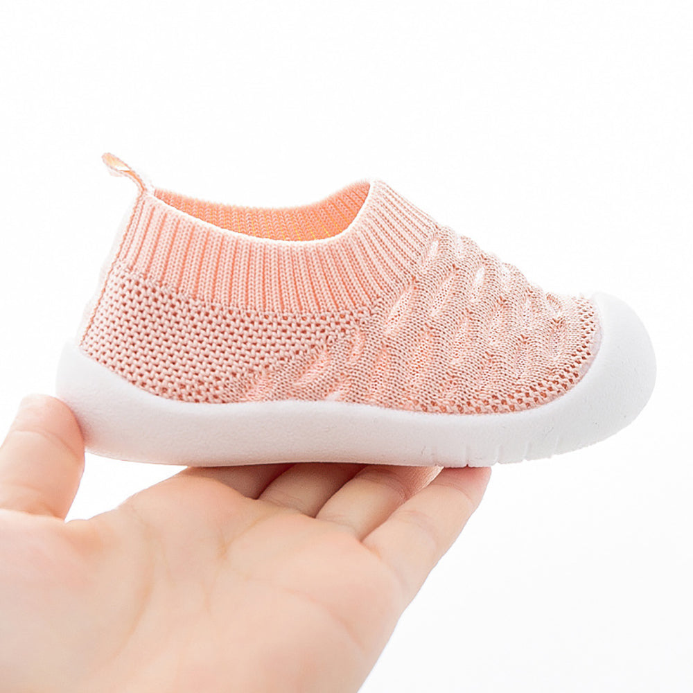 Baby Schoensokken met Anti-Slip Zool Mesh Design Kinderschoenen Ademend Comfort Eerste Stapjes Peuters | Sansoti