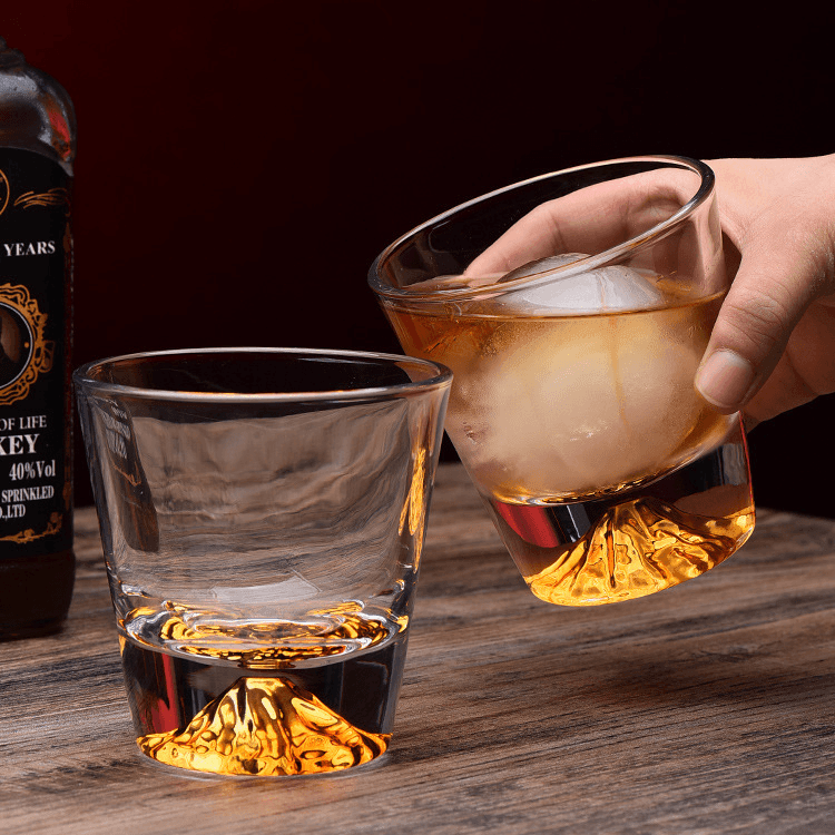 Whiskeyglas Edo Kiriko Handgemaakt Japans Kristal Set Houten Geschenkdoos Chamvin | Sansoti