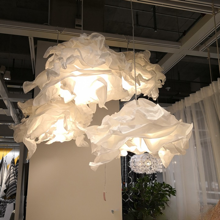 Hanglamp Wolk Papier LED 18W Nordic Japandi Ø43 Ø62 Ø85 | Sansoti
