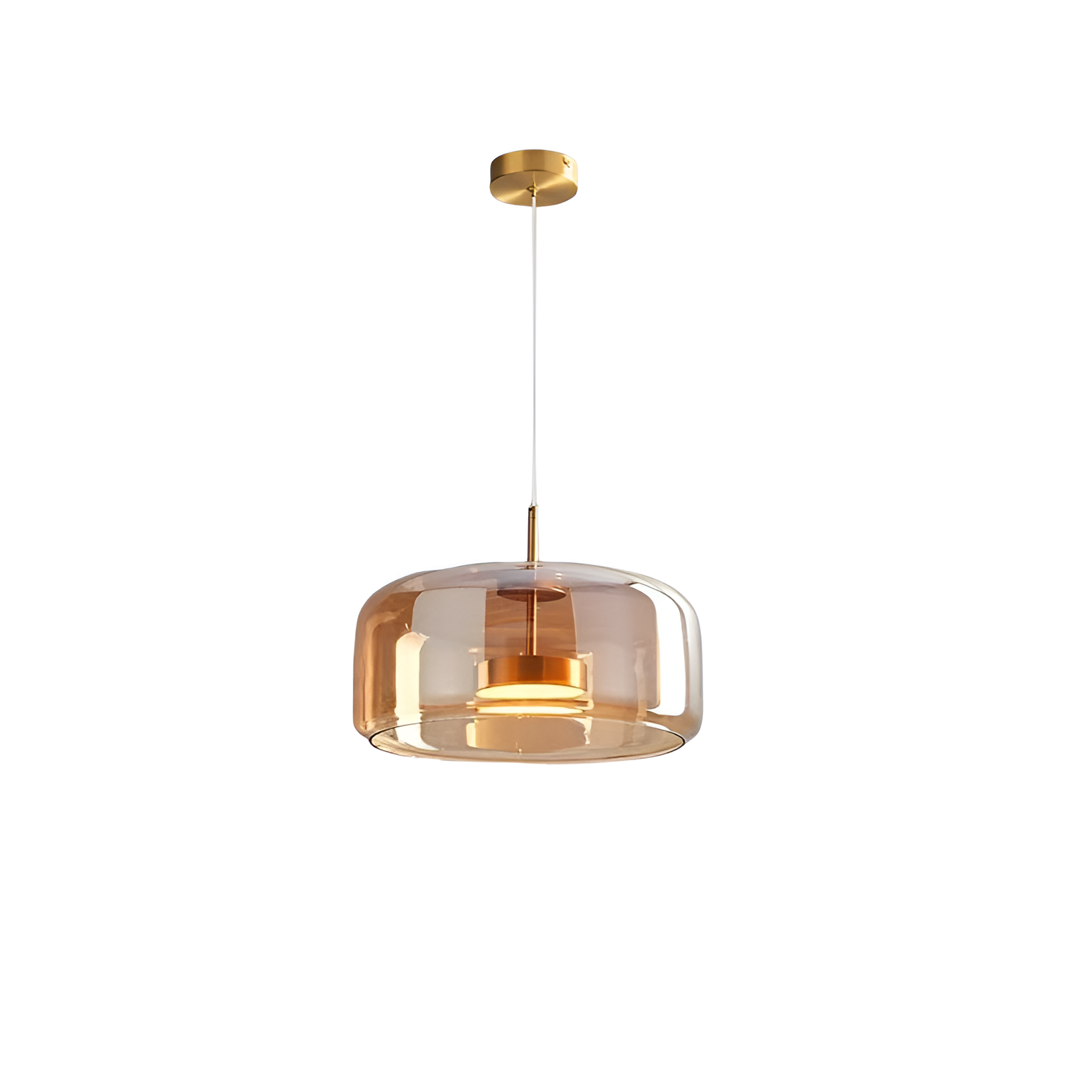 Hängelampe Rauchglas Retro Trio Handgeblasen Dimmbar Verstellbar Schwarz | Restfield