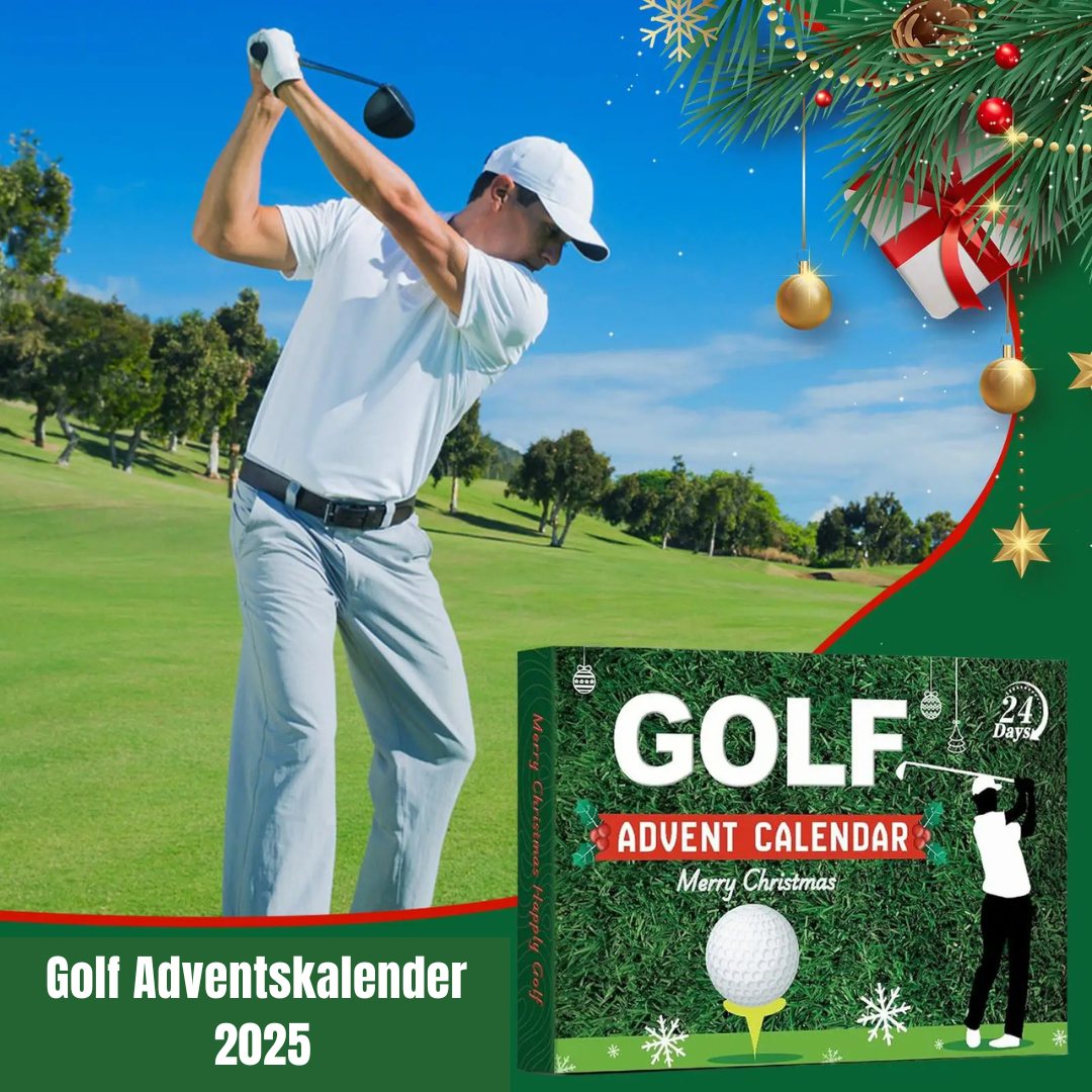 Adventskalender met 24 Golfaccessoires voor Liefhebbers Verrassing Elke Dag Kerst Golfcadeau Kalender | Sansoti