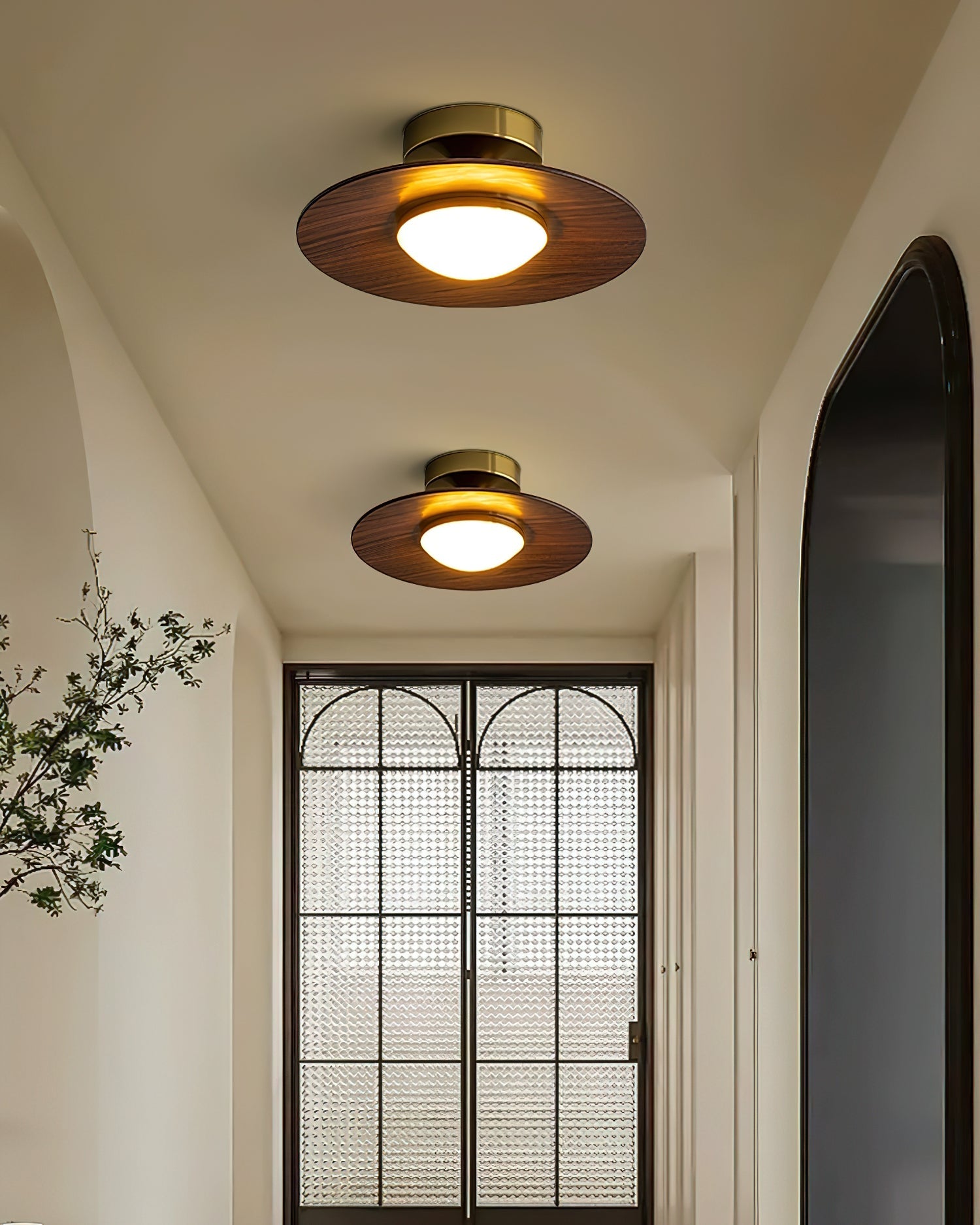 Moderne Deckenleuchte mit Metall- und Holz-Akzent – LED Lampe für Küche & Wohnraum | Restfield