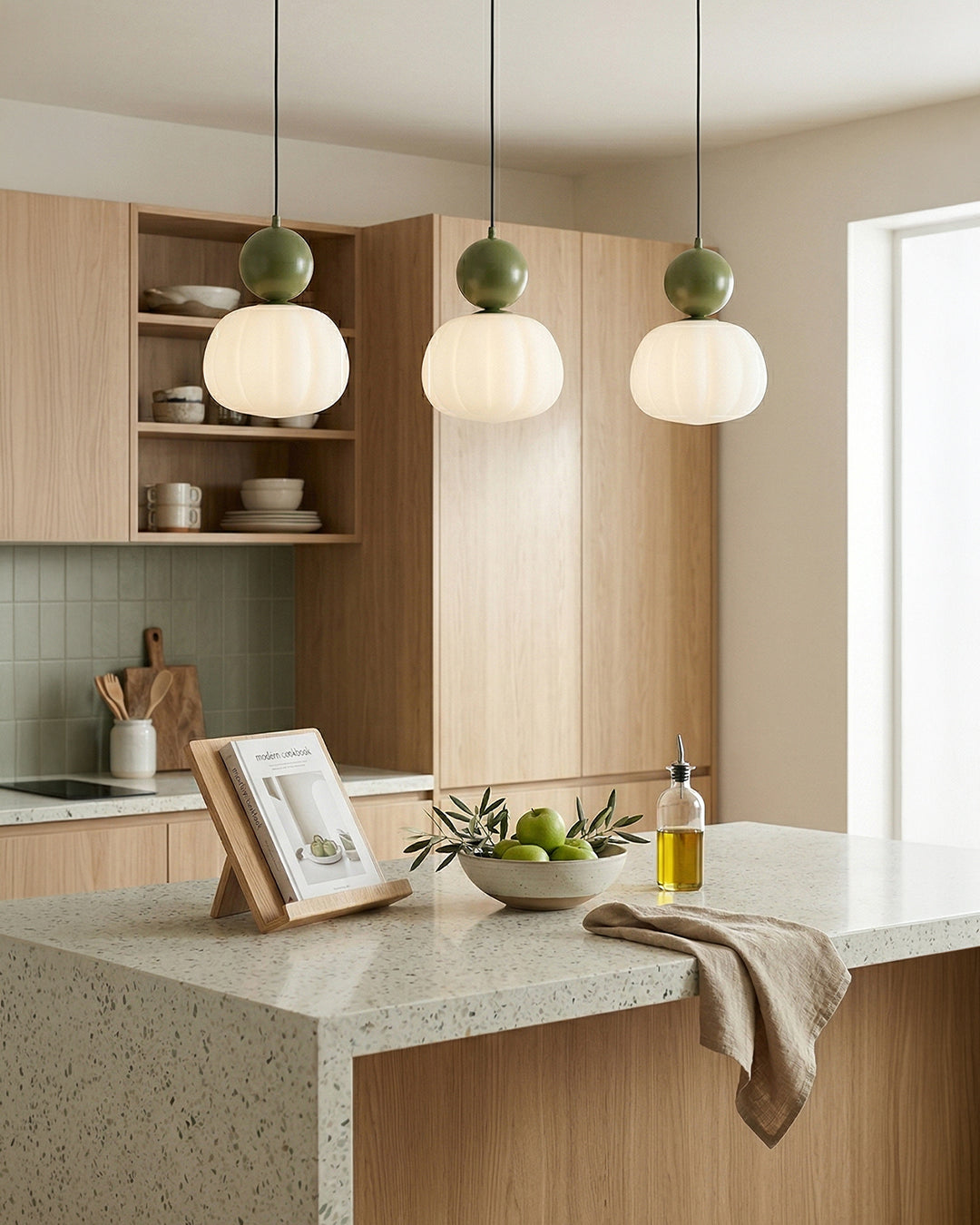 Geometrische Hanglamp Bauhaus Design Metaal Glas E27 – 1 of 3 Lichtpunten Dimbaar Sfeerverlichting | Sansoti