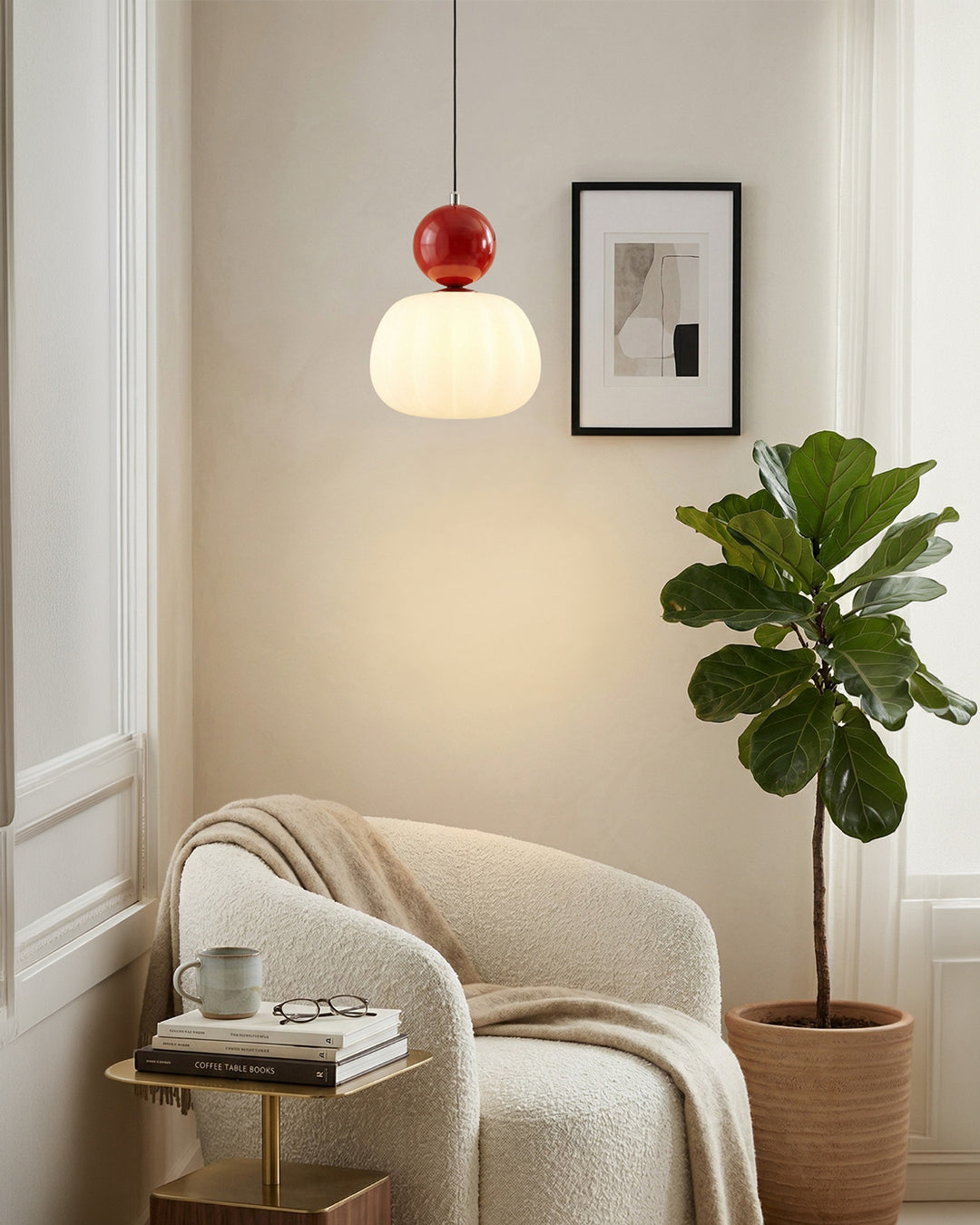 Geometrische Hanglamp Bauhaus Design Metaal Glas E27 – 1 of 3 Lichtpunten Dimbaar Sfeerverlichting | Sansoti