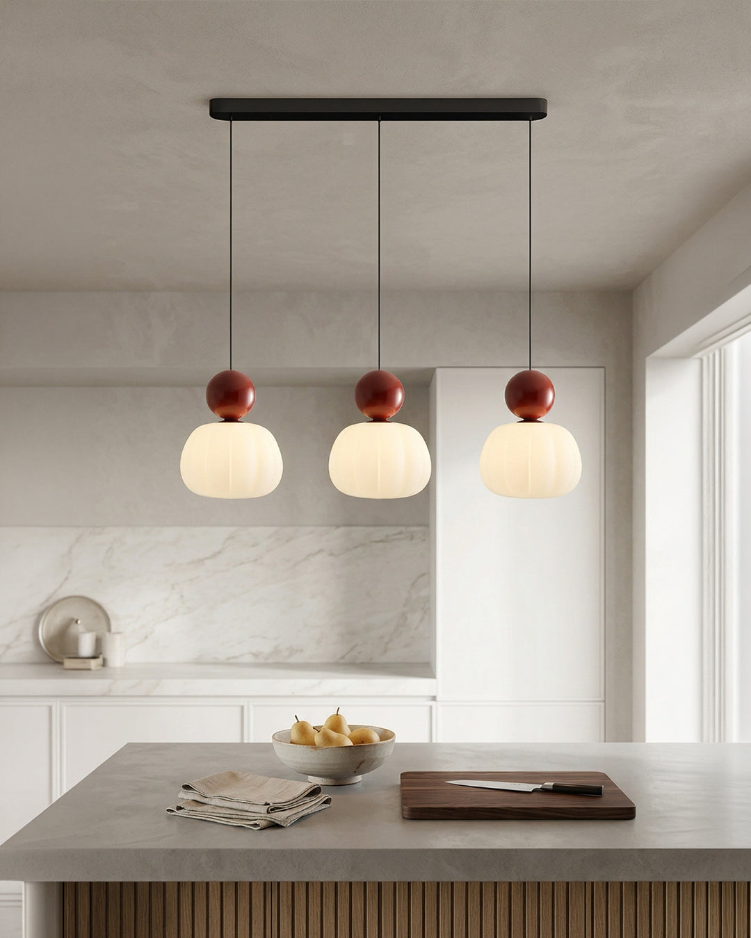 Geometrische Hanglamp Bauhaus Design Metaal Glas E27 – 1 of 3 Lichtpunten Dimbaar Sfeerverlichting | Sansoti