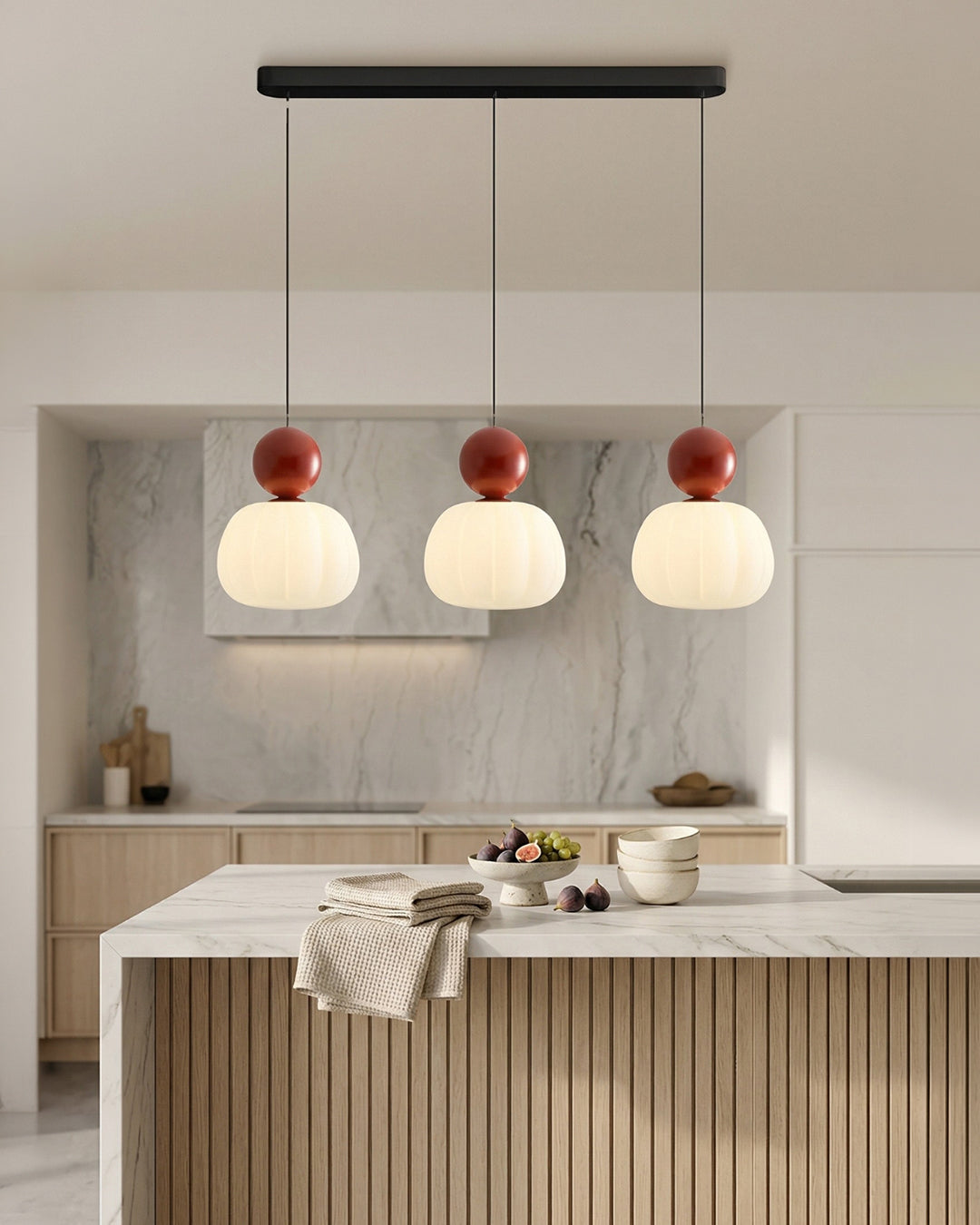 Geometrische Hanglamp Bauhaus Design Metaal Glas E27 – 1 of 3 Lichtpunten Dimbaar Sfeerverlichting | Sansoti