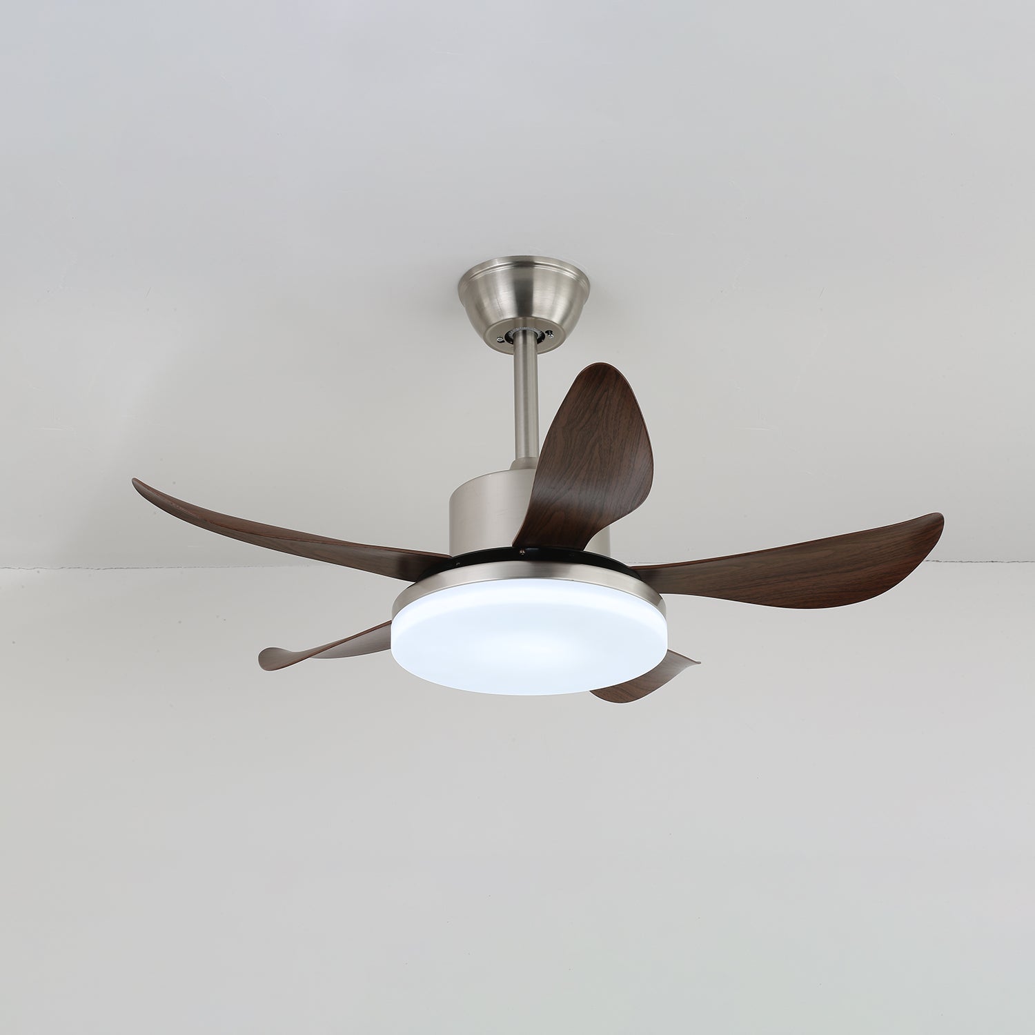 Modern Wooden Ceiling Fan Nerra with Lighting – Ø91cm | Sansoti