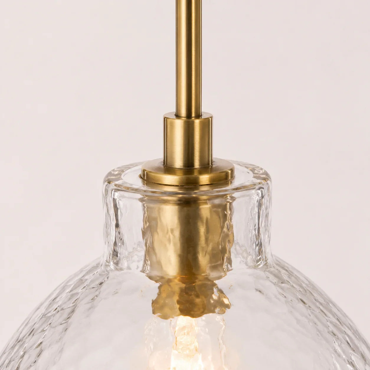 Geslepen Glazen Hanglamp Farmhouse Stijl – Amber of Helder Glas – Messing, Zwart of Nikkel Afwerking | Sansoti