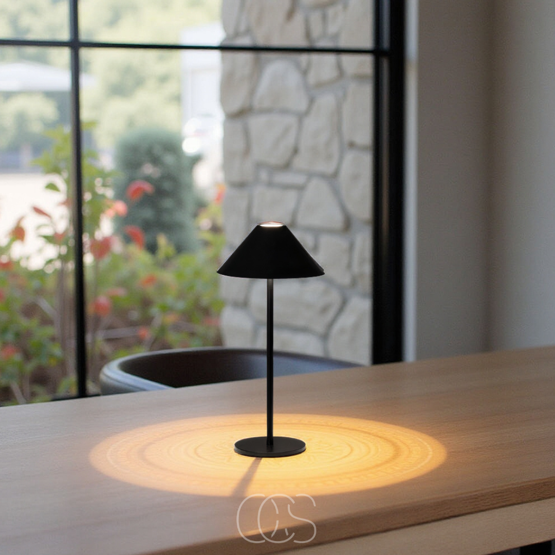Draadloze LED Tafellamp Touch Dimbaar 20u Batterij IP54 Binnen Buiten Warm Wit 3000K Lantaarn Design | Sansoti