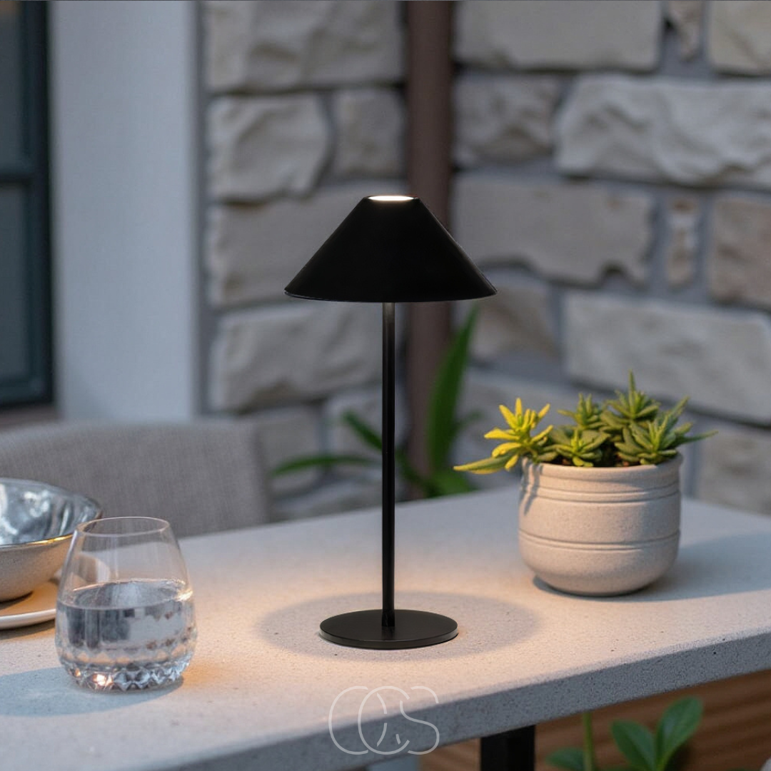 Draadloze LED Tafellamp Touch Dimbaar 20u Batterij IP54 Binnen Buiten Warm Wit 3000K Lantaarn Design | Sansoti
