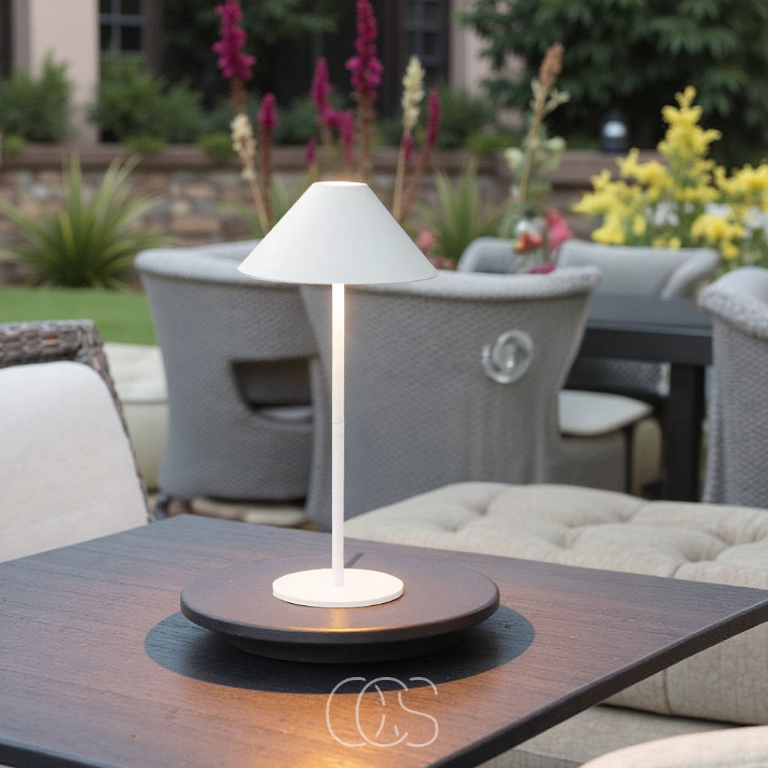 Draadloze LED Tafellamp Touch Dimbaar 20u Batterij IP54 Binnen Buiten Warm Wit 3000K Lantaarn Design | Sansoti