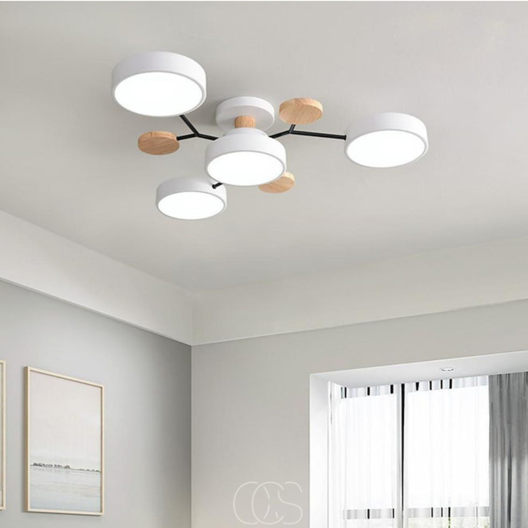 Ronde LED Plafondlamp Metaal 63,5cm Meerkleurig Dimbaar Modern Design Woonkamer Eetkamer Slaapkamer Verlichting | Sansoti